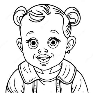 Page à colorier de bébé qui pleure | Page de coloriage Bébé Pleureur