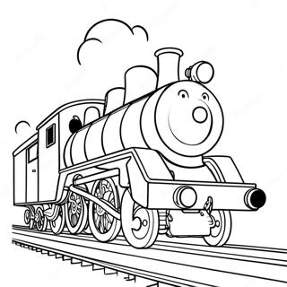 Page à colorier de Wilson le train | Page de coloriage Chuggington