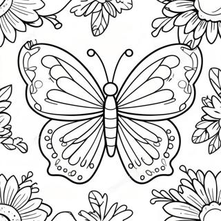 Page à colorier Papillon Violet Éclatant | Page de coloriage Violet