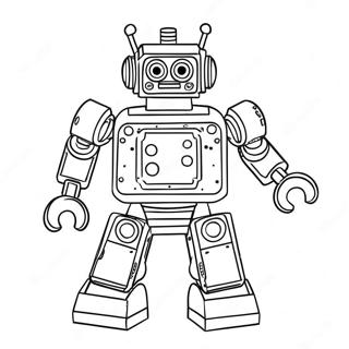 Page à colorier Robot Lego | Page de coloriage Robot Lego