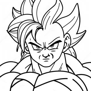 Page à colorier Transformation Super Saiyan 4 | Page de coloriage Super Saiyan 4