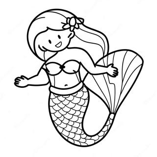 Page à colorier Queue de Sirène | Page de coloriage Queue de sirène