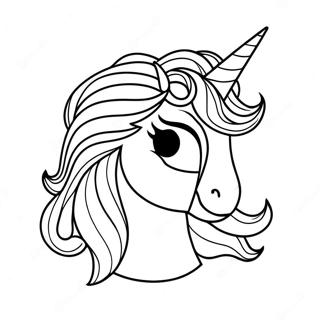 Page à colorier Licorne LOL | Page de coloriage Licorne LOL