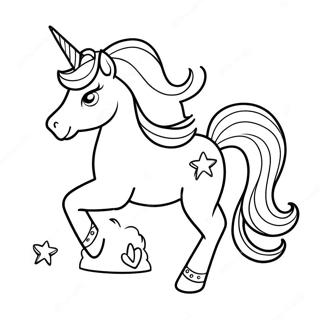 Page à colorier Licorne LOL Étincelante | Page de coloriage Licorne LOL