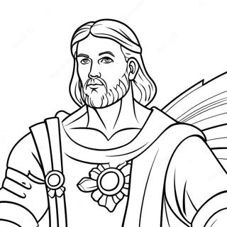 Page à colorier de Gédéon | Page de coloriage Gédéon