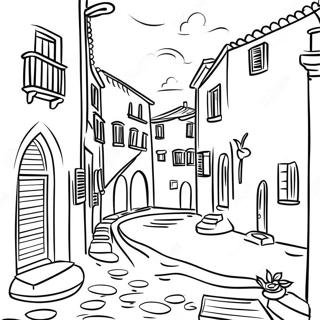 Page à colorier Italie | Page de coloriage Italie