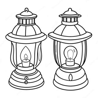 Page à colorier de lanterne | Page de coloriage Lanterne