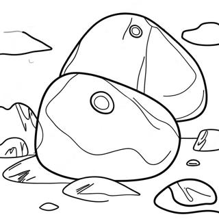 Page à colorier Roche | Page de coloriage Roche