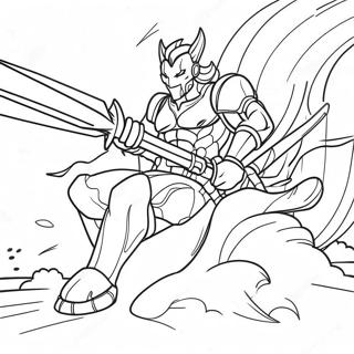 Page à colorier de Drift dans une bataille épique | Page de coloriage Drift Fortnite