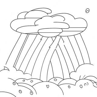 Page à colorier d'orage | Page de coloriage Tonnerre