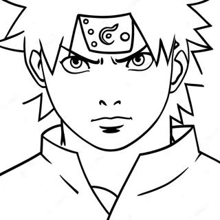 Page à colorier de Sasuke Naruto | Page de coloriage Sasuke Naruto