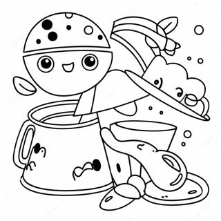 Page à colorier noire pour enfants | Page de coloriage Noir
