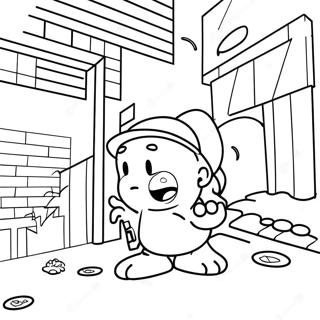 Page à colorier d'art de rue ghetto | Page de coloriage Ghetto