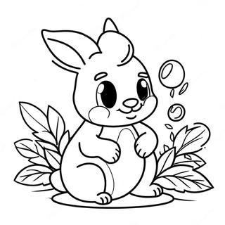 Page à colorier de saut | Page de coloriage Hop