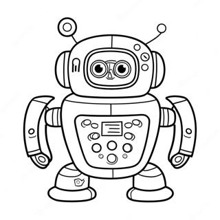 Page à colorier du robot amusant de programmation | Page de coloriage Codage