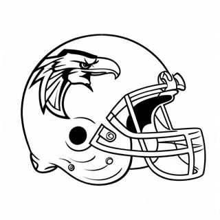 Page à colorier du logo des Atlanta Falcons | Page de coloriage Faucons d'Atlanta
