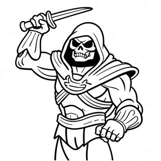 Page à colorier Skeletor | Page de coloriage Skeletor