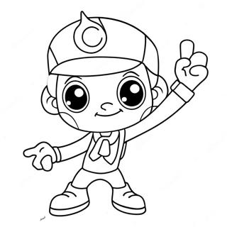 Page à colorier de Cyberchase | Page de coloriage Cyberchase