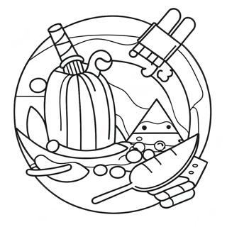 Page à colorier pixel pour enfants | Page de coloriage Pixel