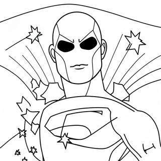 Page à colorier super-héros 'Soyez vous-même' | Page de coloriage Sois Toi