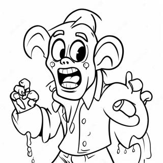 Page à colorier des personnages Disney zombifiés | Page de coloriage Disney Zombies