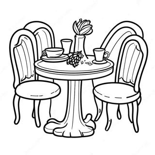 Page à colorier de la table Lalo | Page de coloriage Table Lalo