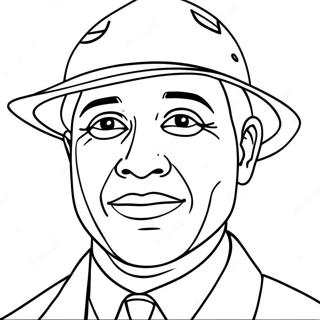 Page à colorier de Garrett Morgan | Page de coloriage Garrett Morgan
