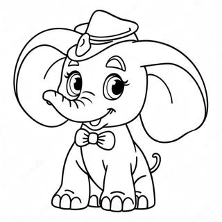 Page à colorier Dumbo | Page de coloriage Dumbo