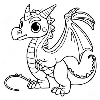 Page à colorier du dragon SandWing | Page de coloriage Dragon SandWing