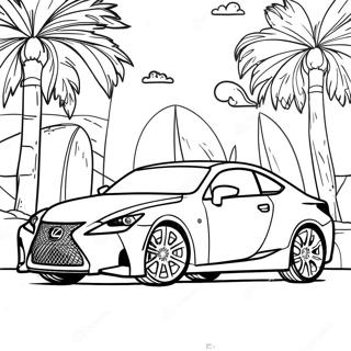 Page à colorier Lexus | Page de coloriage Lexus