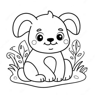 Page à colorier Carré avec des Animaux Mignons | Page de coloriage Carré