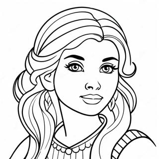 Page à colorier Belle Fille | Page de coloriage Fille Belle