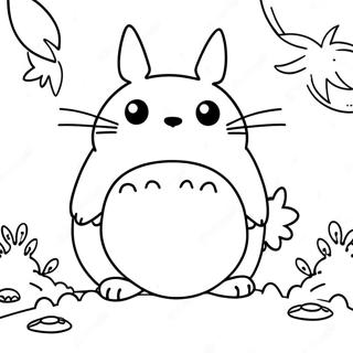 Page à colorier Totoro | Page de coloriage Totoro