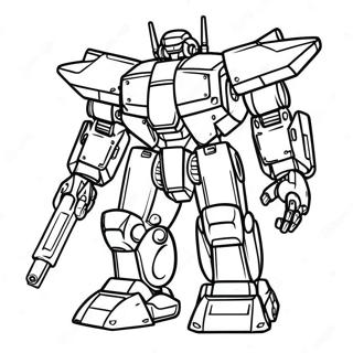 Page à colorier : Constructeurs Mecha | Page de coloriage Constructeurs Mecha