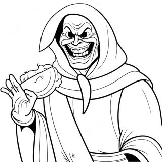 Page à colorier du Personnage Artistique de Terrifier | Page de coloriage Terrifier