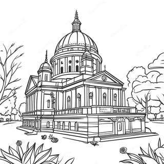 Page à colorier d'architecture | Page de coloriage Architecture