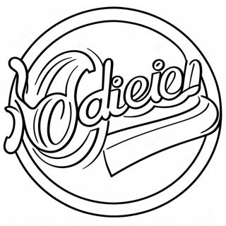 Page à colorier du logo Dairy Queen | Page de coloriage Dairy Queen