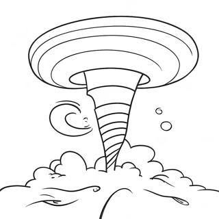 Page à colorier Tornade | Page de coloriage Tornade