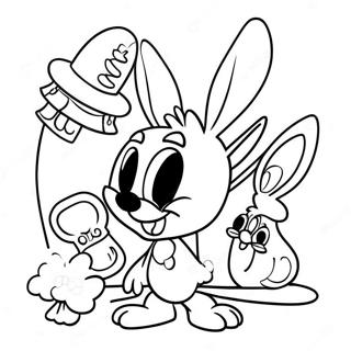 Page à colorier des Tiny Toons | Page de coloriage Tiny Toons