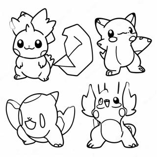 Page à colorier Fusion Pokémon | Page de coloriage Fusion Pokemon