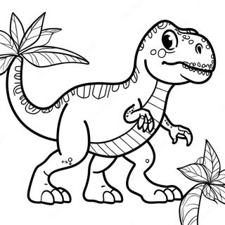 Page à colorier de T-Rex | Page de coloriage Trex