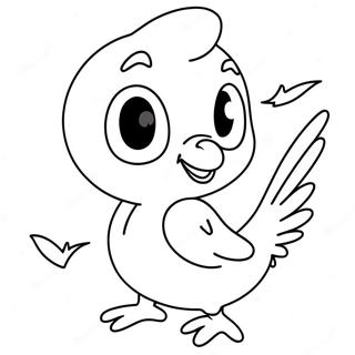 Page à colorier Oiseau Tweety | Page de coloriage Oiseau Tweety