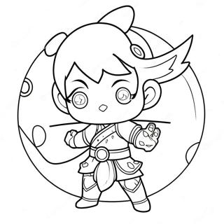 Page à colorier Genshin Impact | Page de coloriage Genshin