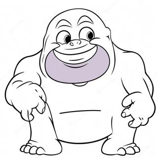 Page à colorier Grimace Shake | Page de coloriage Secousse Grimace