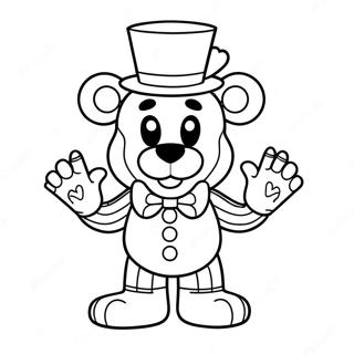 Page à colorier Funtime Freddy | Page de coloriage Freddy de Funtime