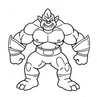 Page à colorier Machamp | Page de coloriage Machamp