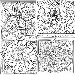 Page à colorier motifs traditionnels du Maroc | Page de coloriage Maroc