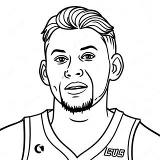 Page à colorier Luka Doncic | Page de coloriage Luka Doncic
