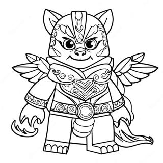 Page à colorier Personnages de Lego Chima | Page de coloriage Lego Chima