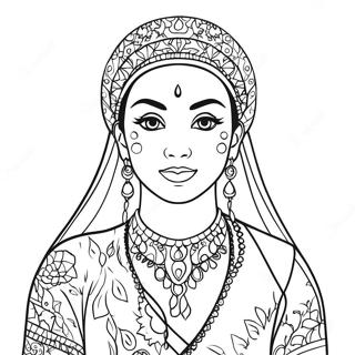 Page à colorier Raya | Page de coloriage Raya